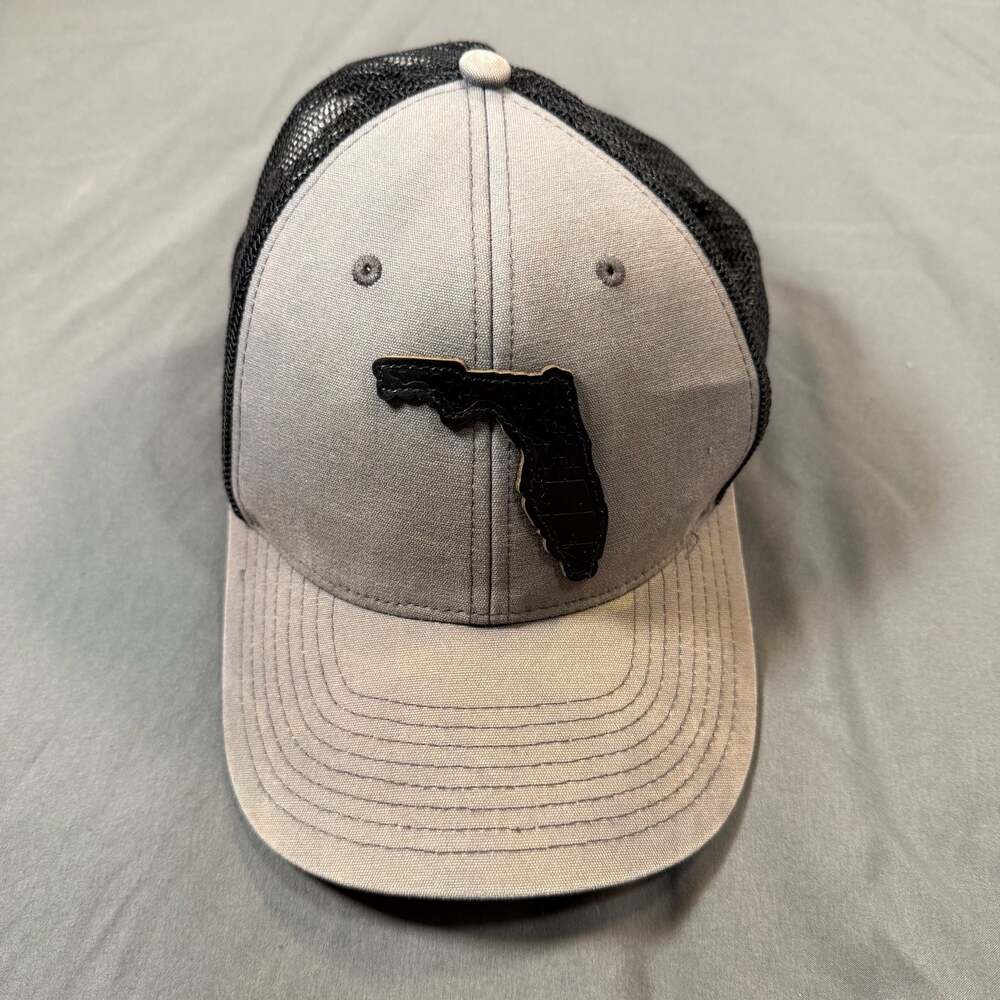 Local Crowns Florida The Statesman Patch Trucker Hat Grey/Black